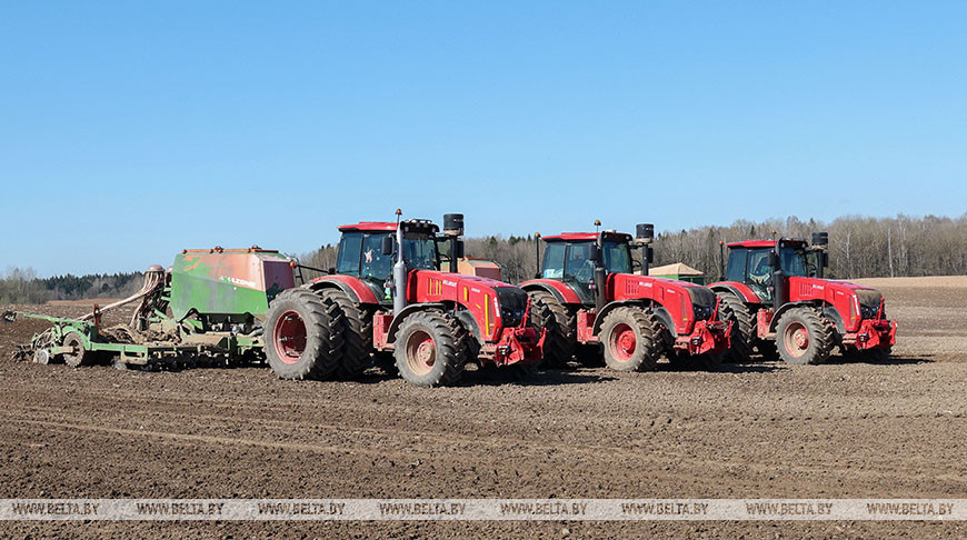 Spring field work in Vitebsk Oblast 