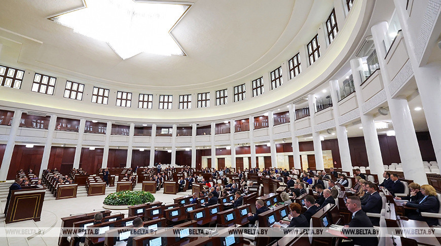 Belarusian lower house of parliament in session