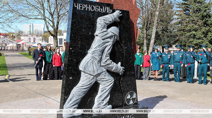 Chernobyl memorial sign unveiled in Orsha