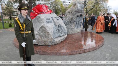  Chernobyl liquidators’ feat commemorated with memorial sign in Gomel
 
  
  