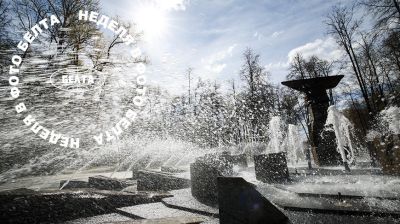 Fountain season in Minsk