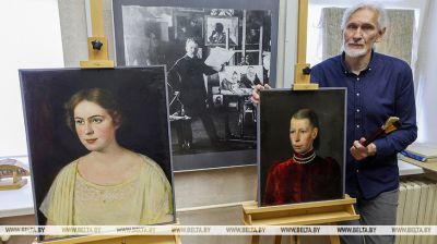 Two portraits by Yudel Pen given new life by Vitebsk restorer