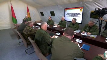 Lukashenko unveils structure of Belarus' national defense system