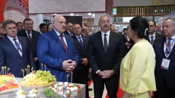 Lukashenko, Aliyev visit Caspian Agro in Baku
