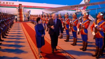 Lukashenko lands in Mongolia as part of a state visit
