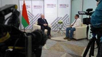 Lukashenko interviewed by China’s CGTN on fringes of BRICS summit