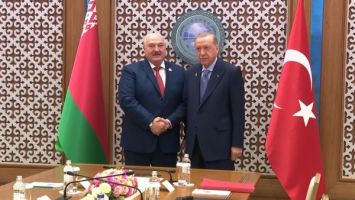 Lukashenko meets with Erdogan at an SCO summit in Astana
