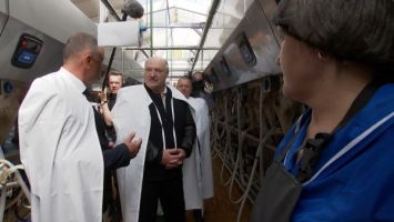 Lukashenko explains reasons for visiting dairy farm in Dzerzhinsk District
