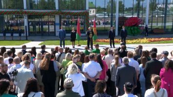 Lukashenko inaugurates a new sport complex in Dzerzhinsk
