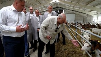 Lukashenko gifted two goats