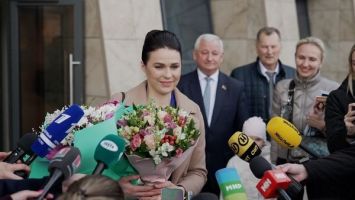 Cosmonaut Marina Vasilevskaya returns home